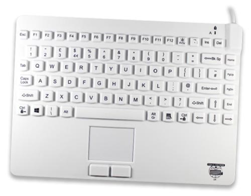 Kompakt tangentbord med styrplatta