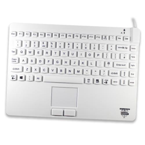 Kompakt tangentbord i latex-fri silikon