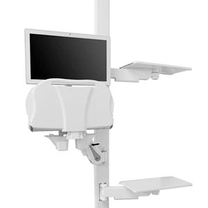 Arm för vården med höjdjustering Falcon IT station