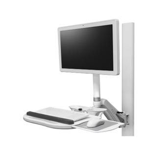 Arm för vården med höjdjustering Falcon IT station från Amico