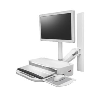 Arm för vården med höjdjustering Falcon IT station från Amico