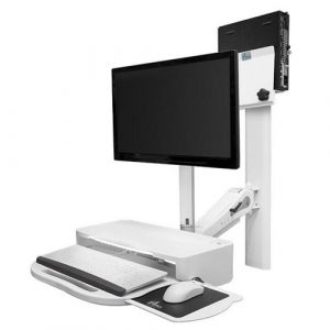 Arm för vården med höjdjustering Falcon IT station från Amico